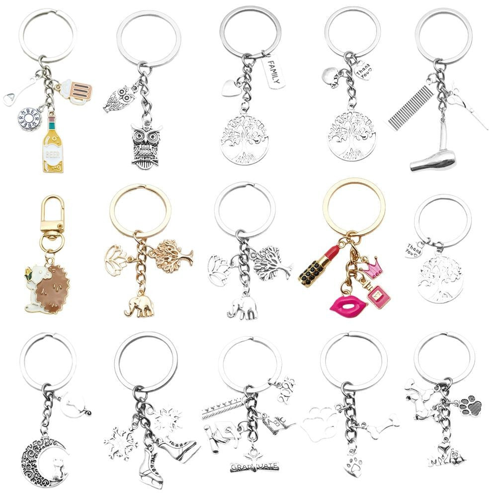 Antique silver oil drop key creative accessories
